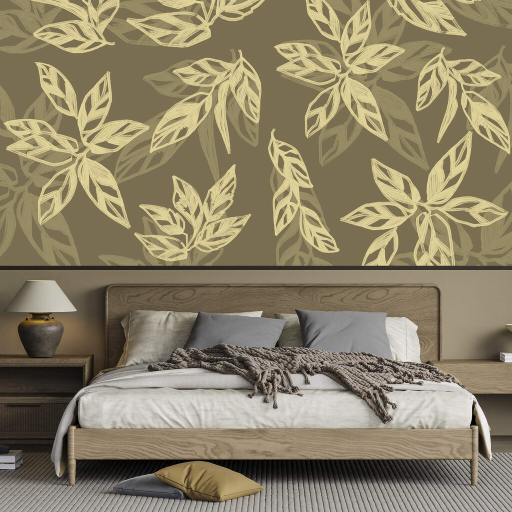 Leaves in Print in an interior