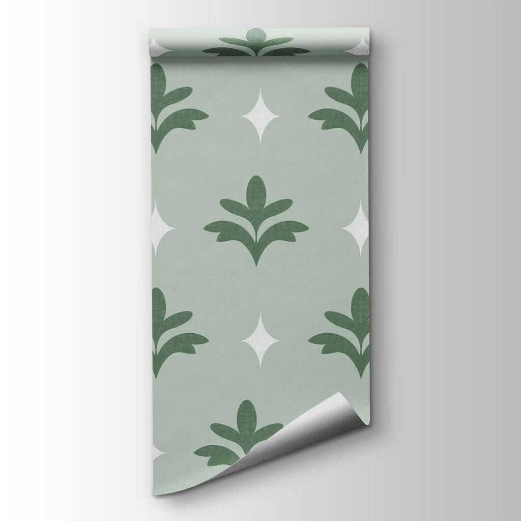 Green motifs and stars — product view