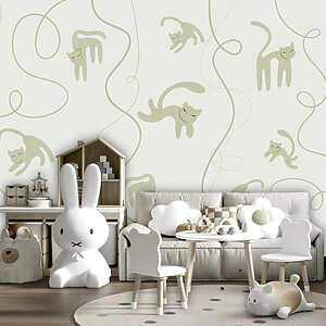 Cats among curly lines — interior 1