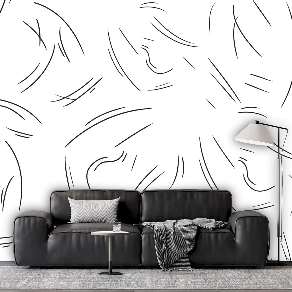 Short curved lines — interior 1