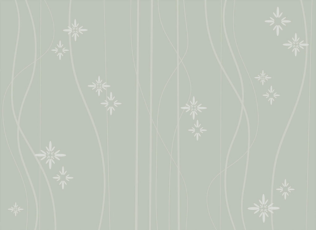 Stars along wavy lines — full design