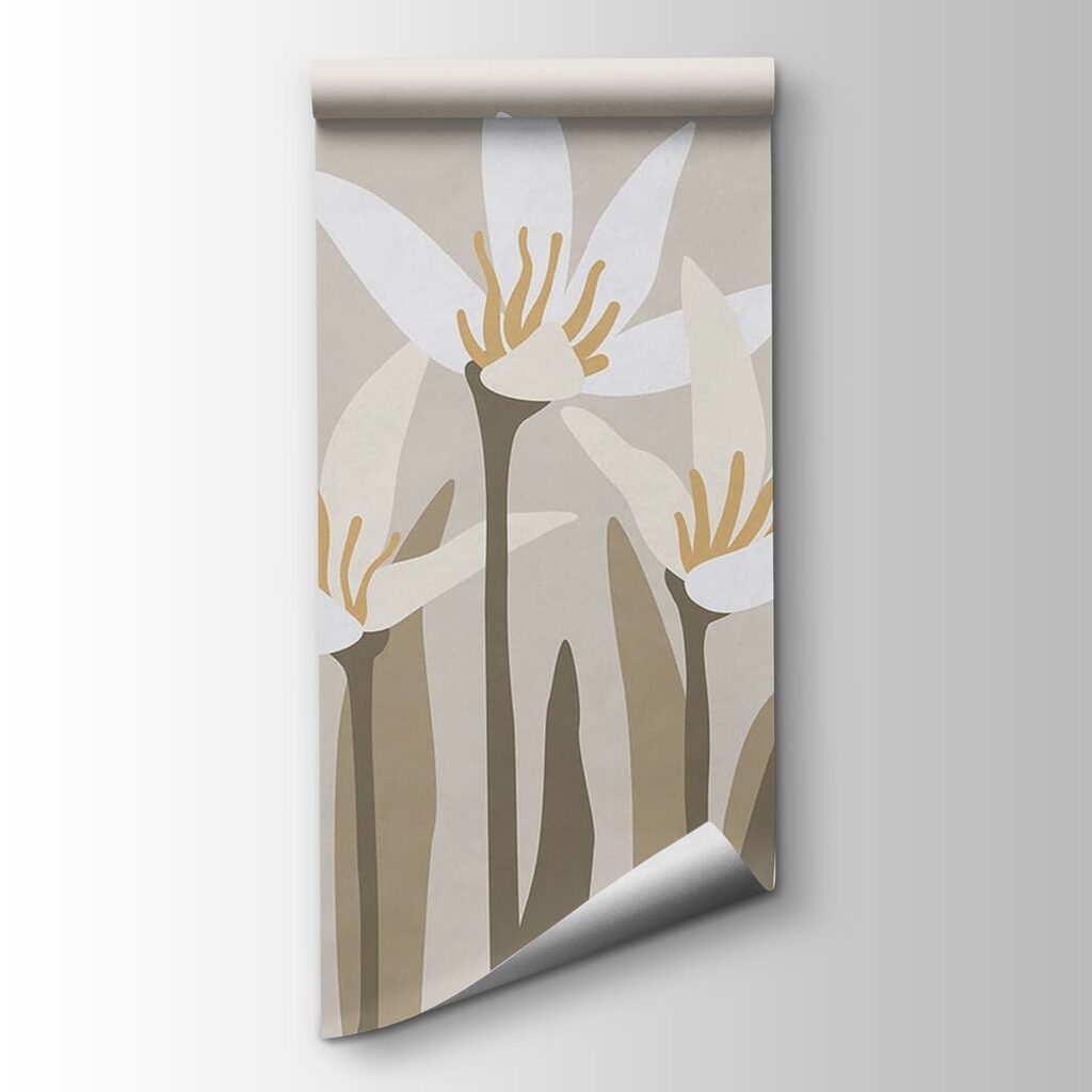 Stylised white blooms — product view