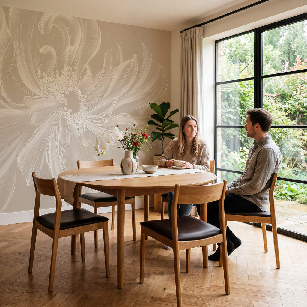Flower lines fanning out — interior 2