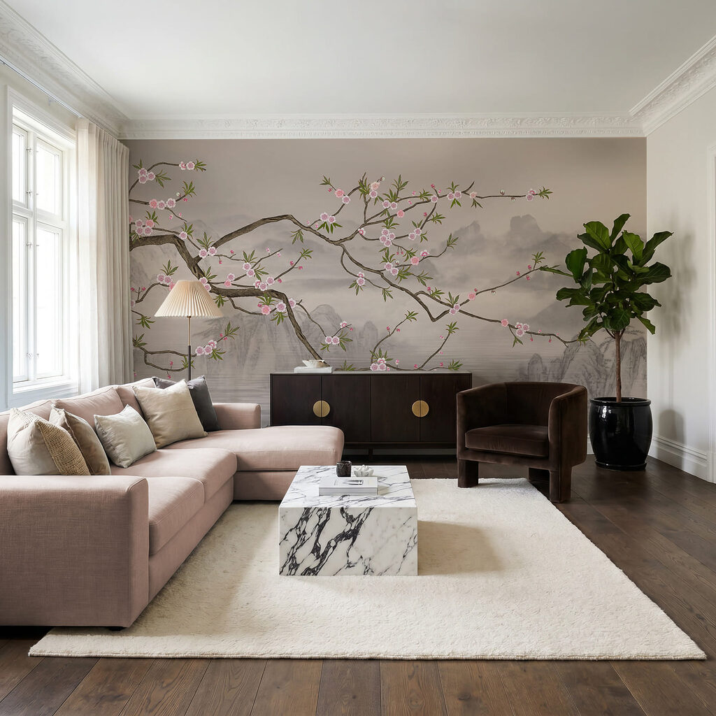 Pink Blossom Branch — interior 2