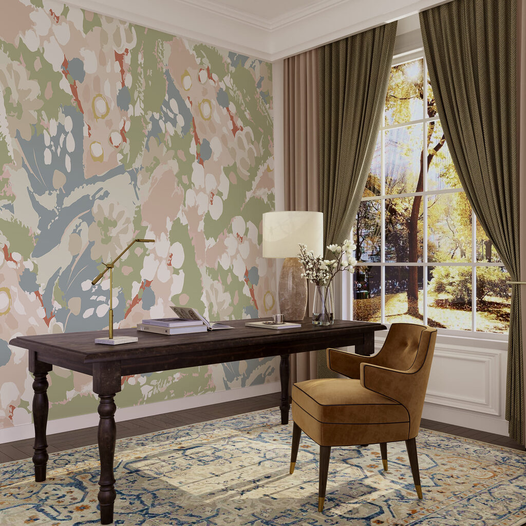 Flower patches in camouflage — interior 2