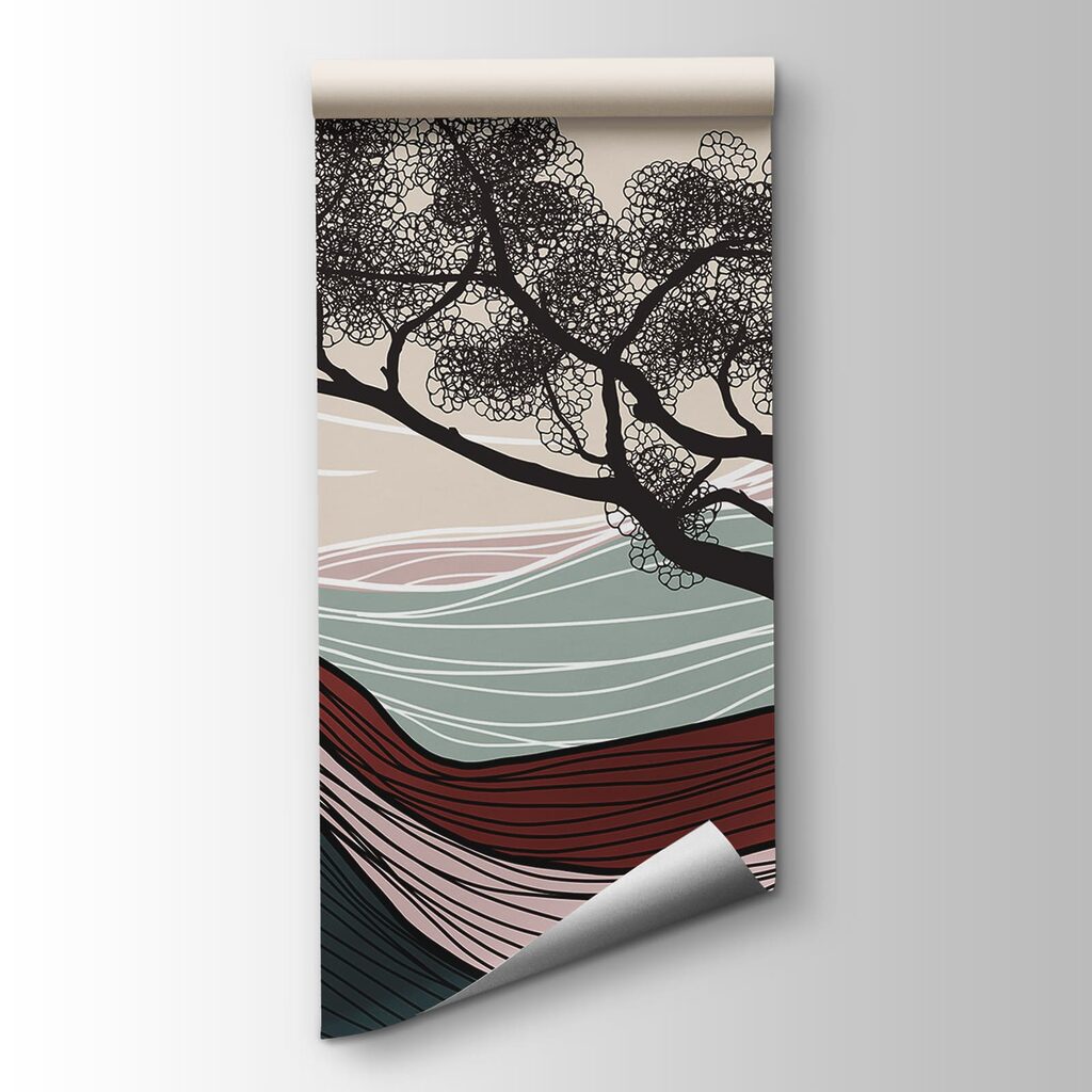 Tree above wavy lines — product view