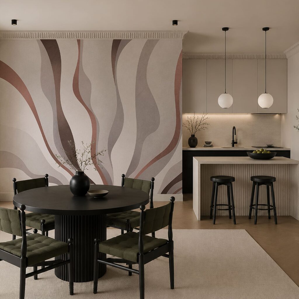 Rising Ribbons in an interior