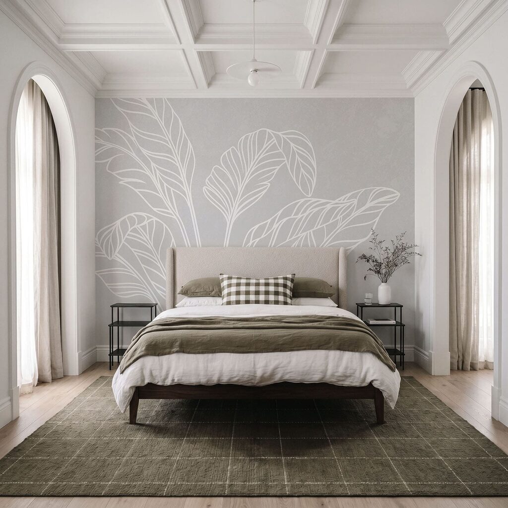 Leaves in Chalk in an interior