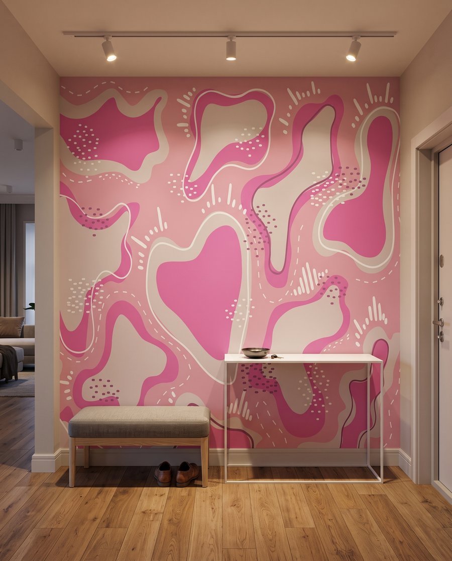 Playful Wiggly Shapes in an interior