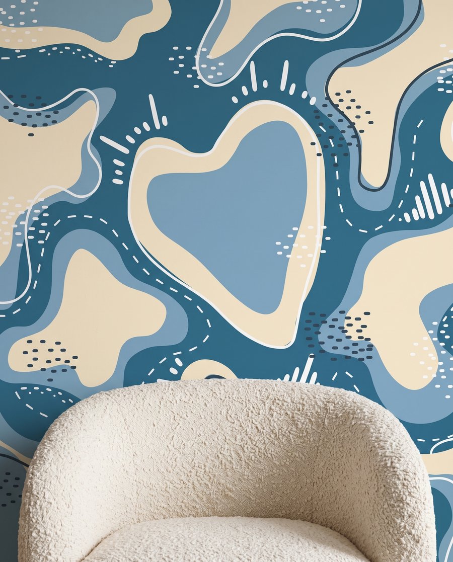 Playful Wiggly Shapes — detail