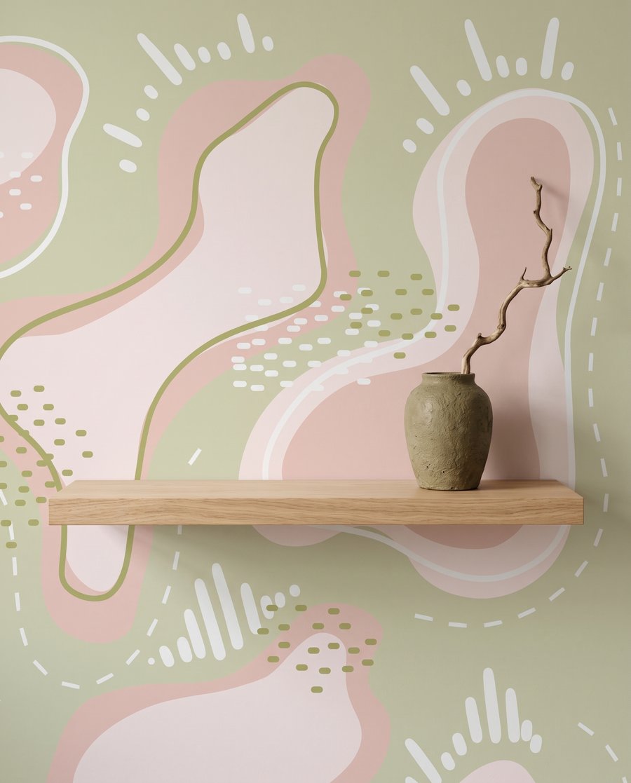 Playful Wiggly Shapes — detail