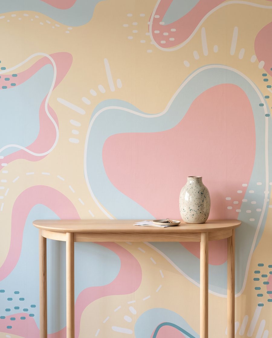 Playful Wiggly Shapes — detail