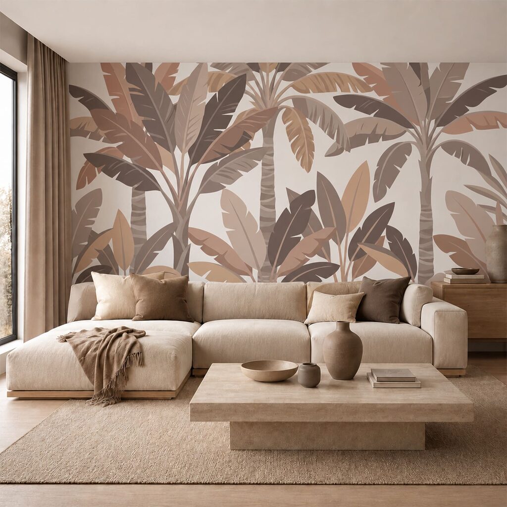 Overlapping tropical leaves — interior 2