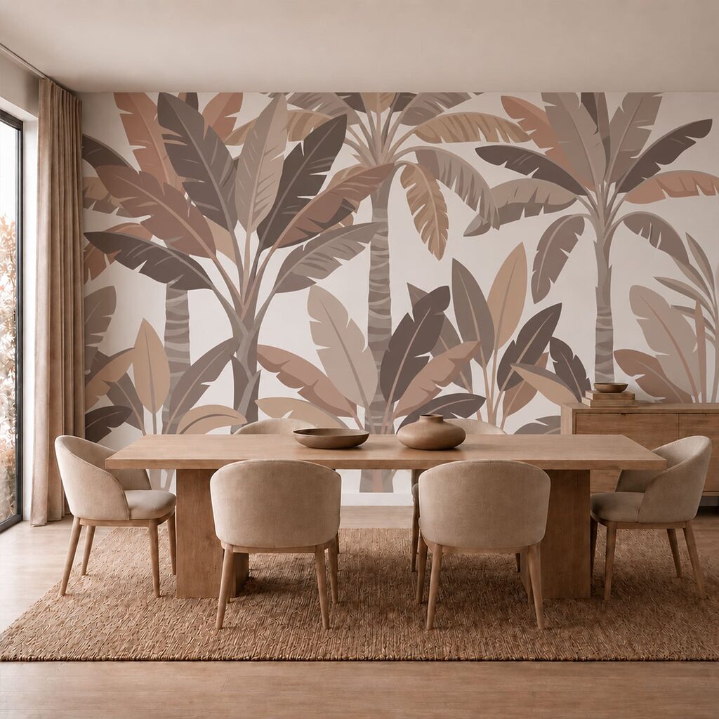 Overlapping tropical leaves — interior 1