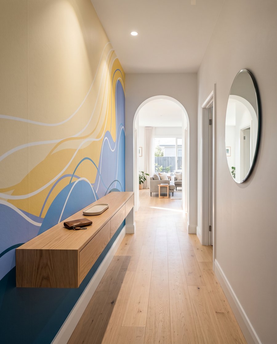 Blue waves under yellow — interior 5