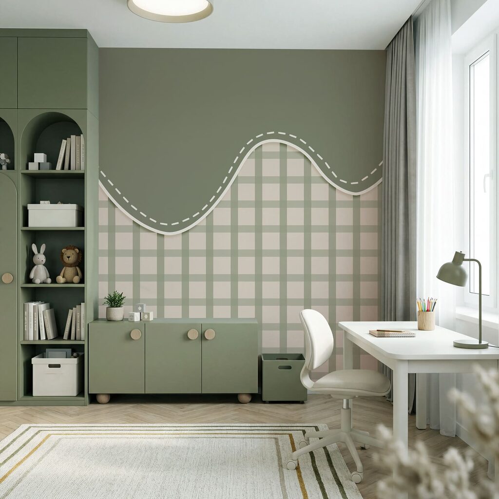 Gingham Waves — interior 1