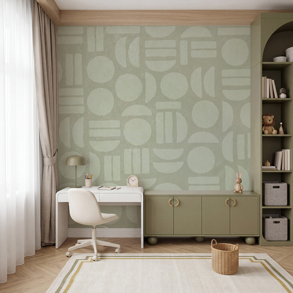 Rounded Mosaic in an interior