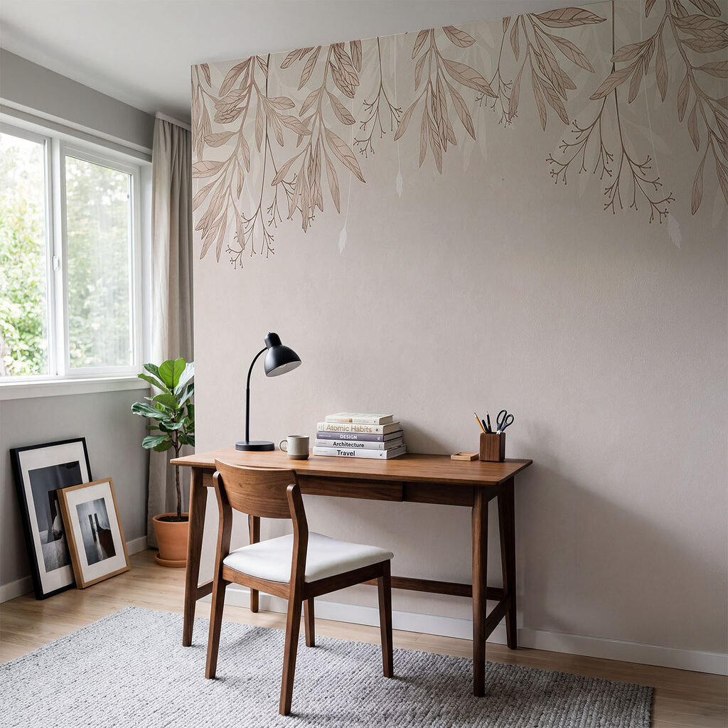 Leafy sprigs overhead — interior 2