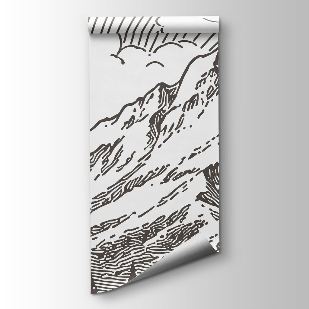 Mountain path and pines — product view