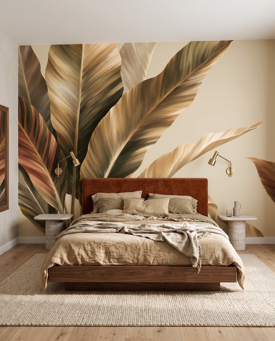 Leaves with light streaks — interior 2