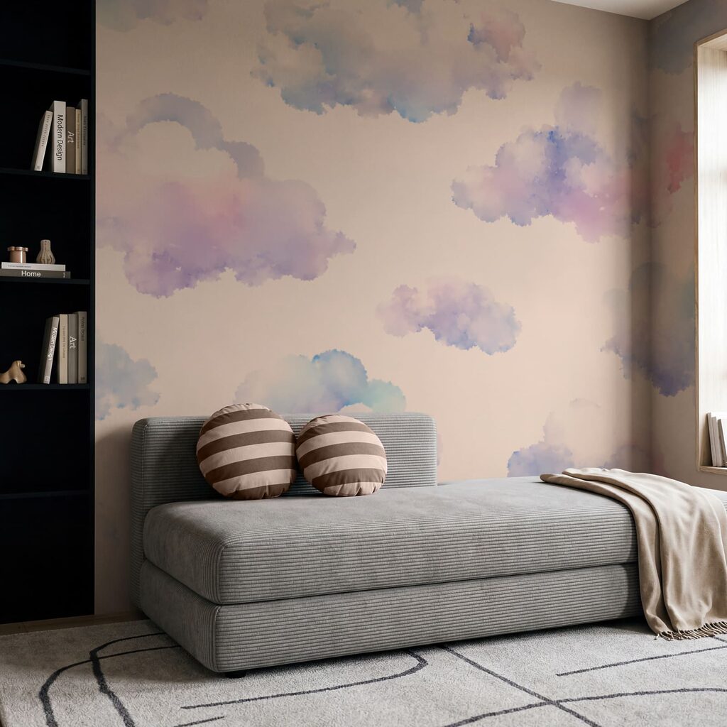Soft watercolour clouds — interior 2