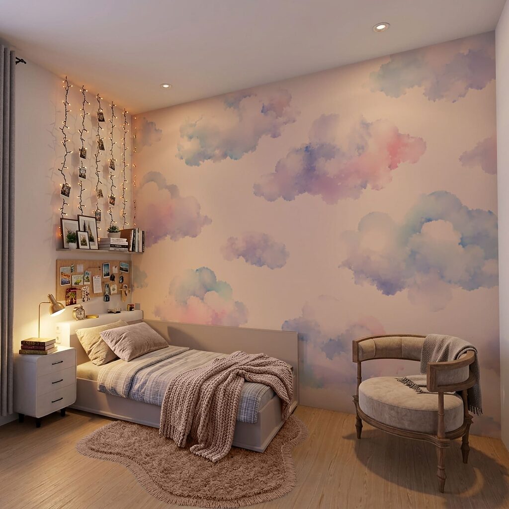 Soft watercolour clouds — interior 3