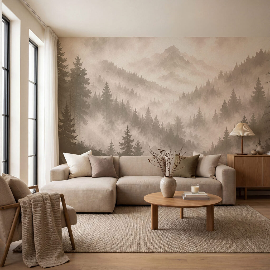 Pine Peaks at Dawn — interior 1