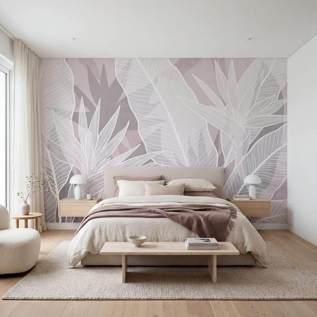 White leaf outlines — interior 2