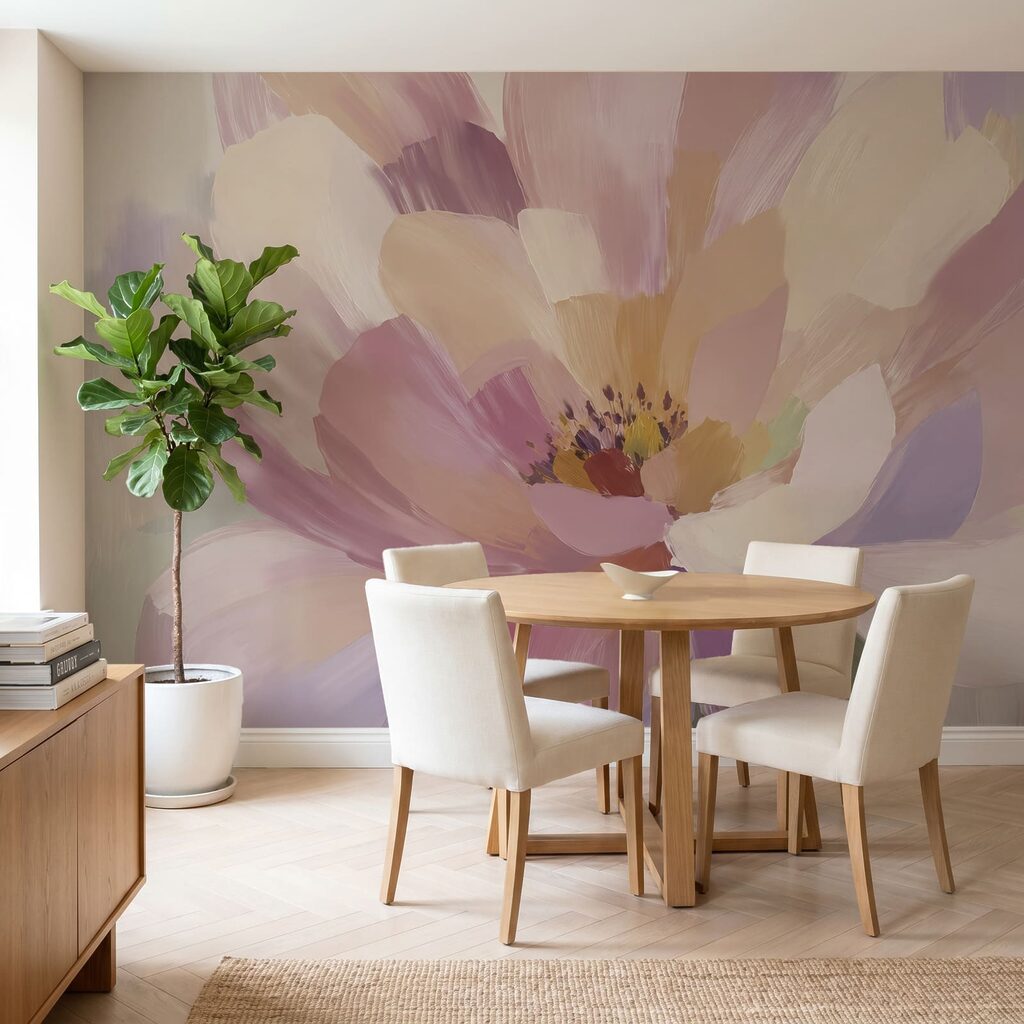 Flower in Broad Strokes in an interior