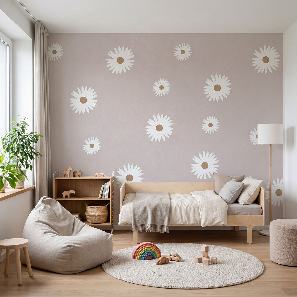 Blossoms on Grey — interior 2