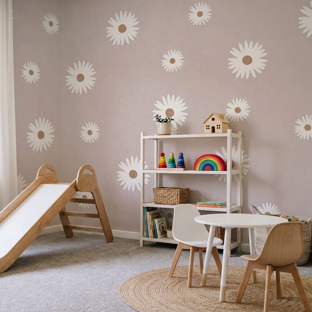 Blossoms on Grey in an interior
