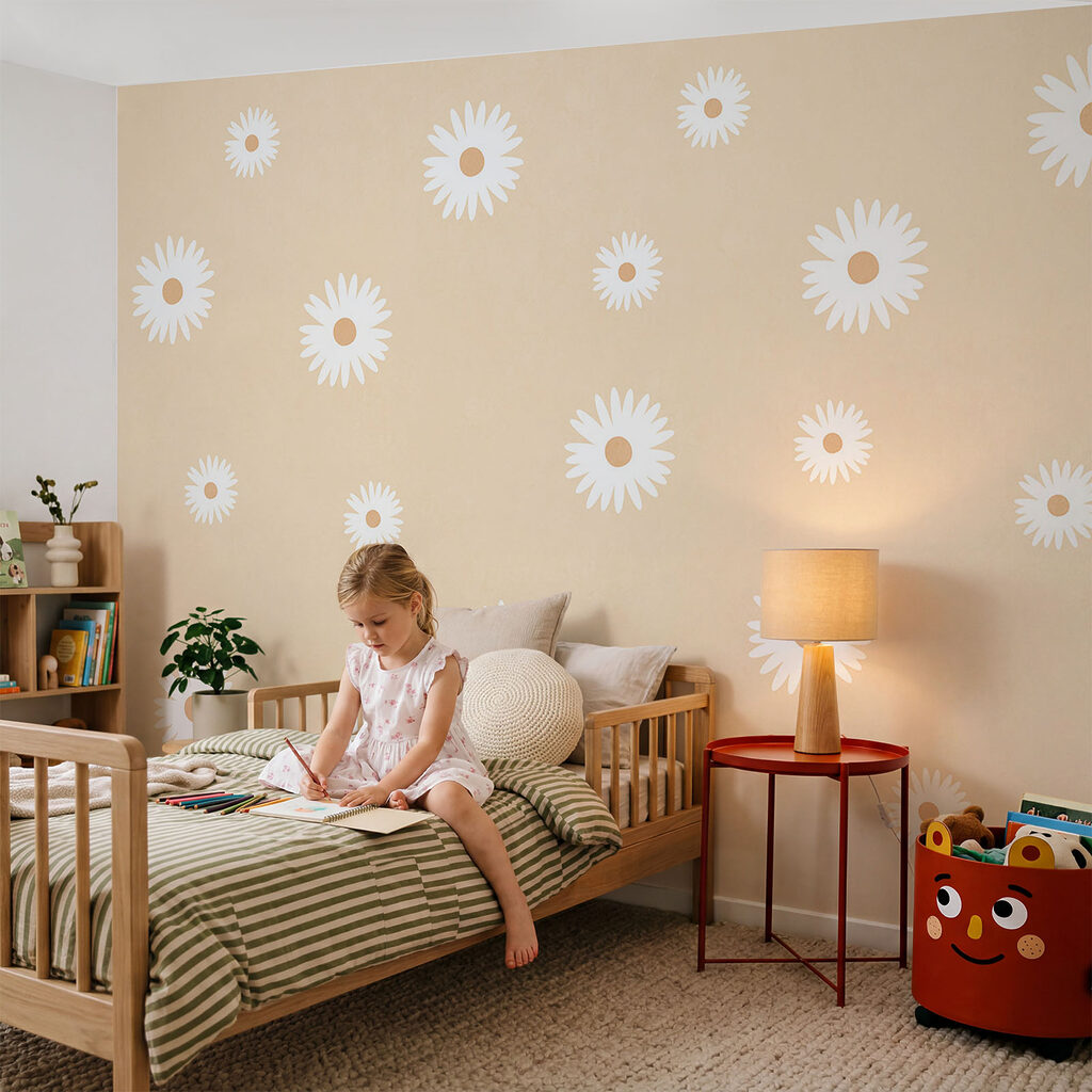 Blossoms on Grey — interior 2