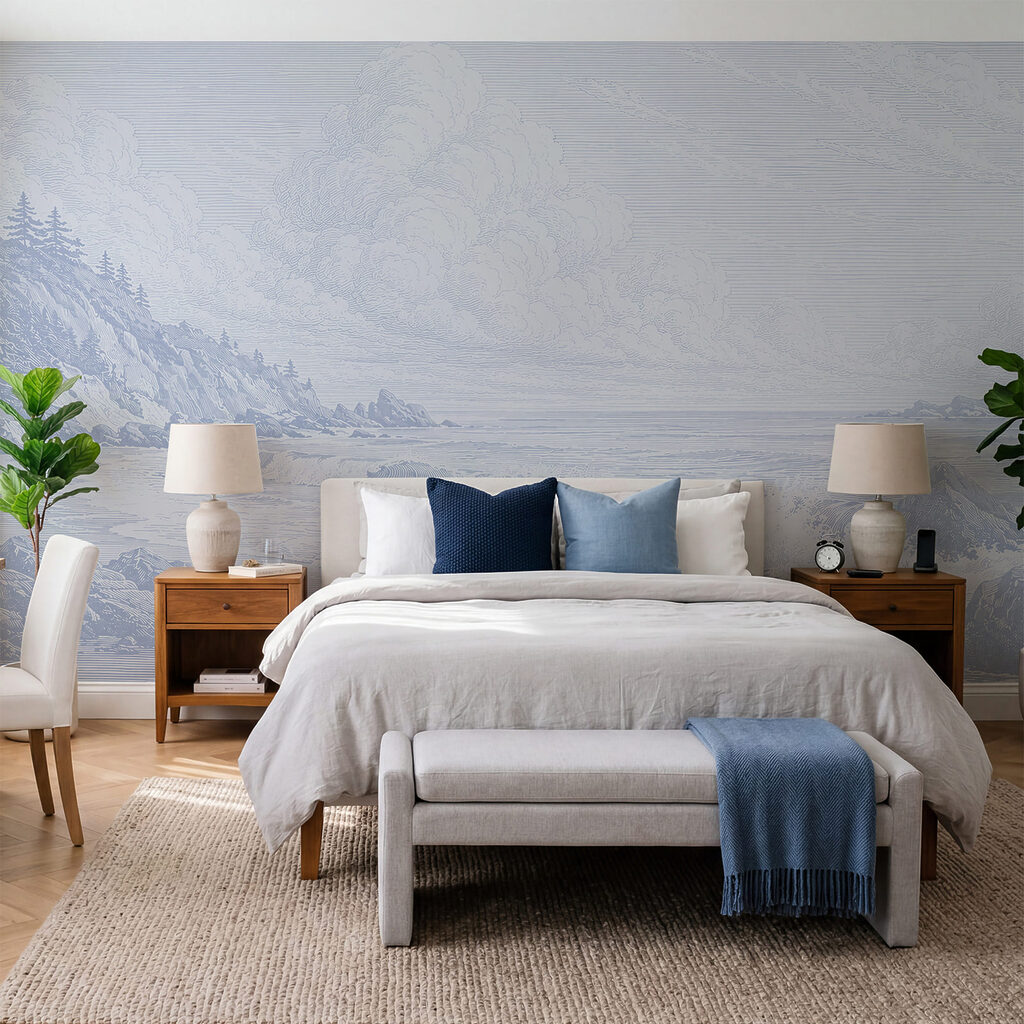 Pale coastline with pines — interior 2