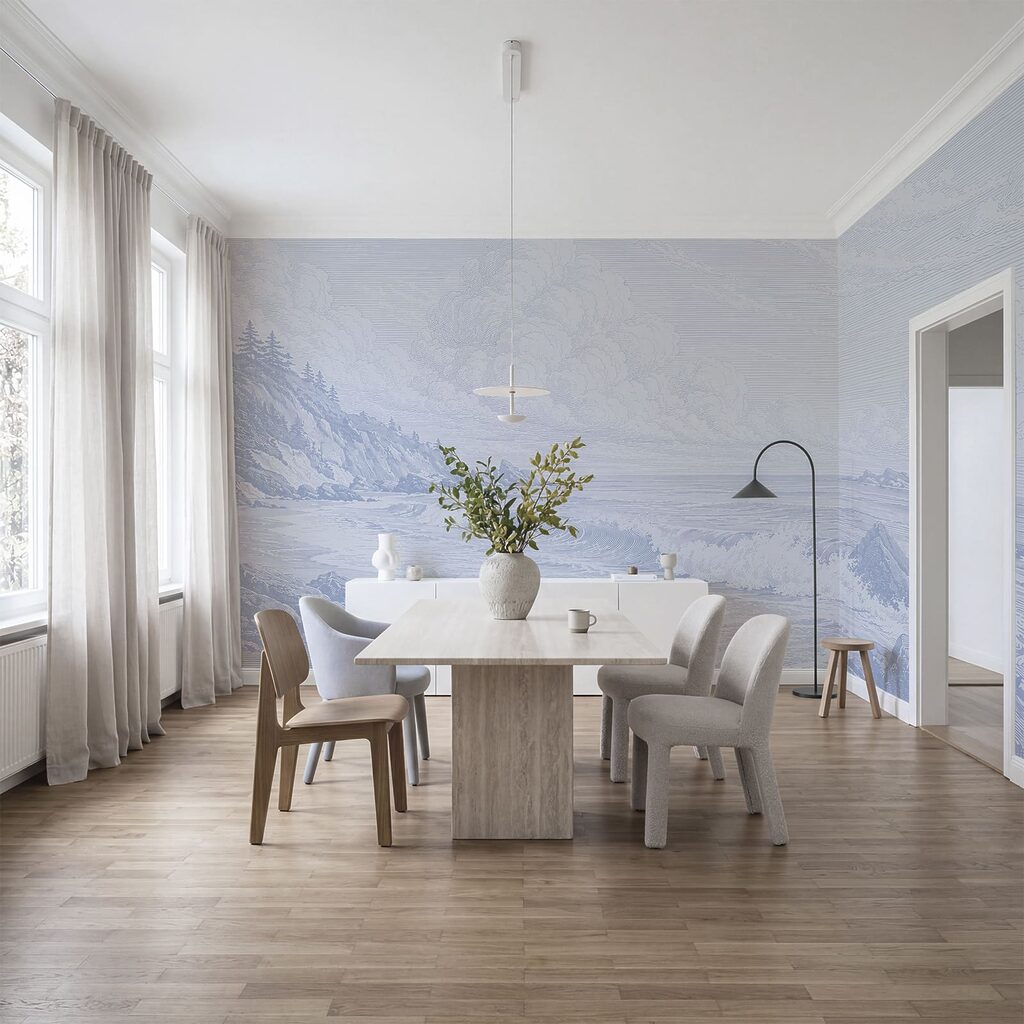 Pale coastline with pines — interior 1