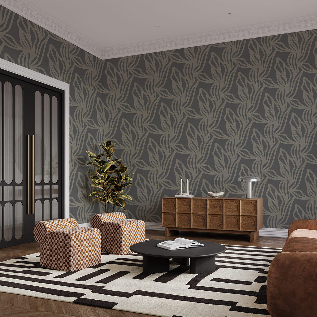 Small winding leaves — interior 1