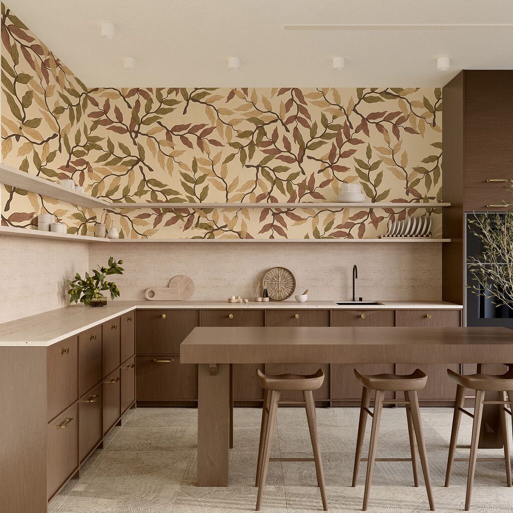 Sandstone Leaves in an interior