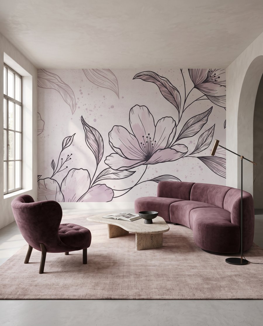 Floral Linework — interior 3