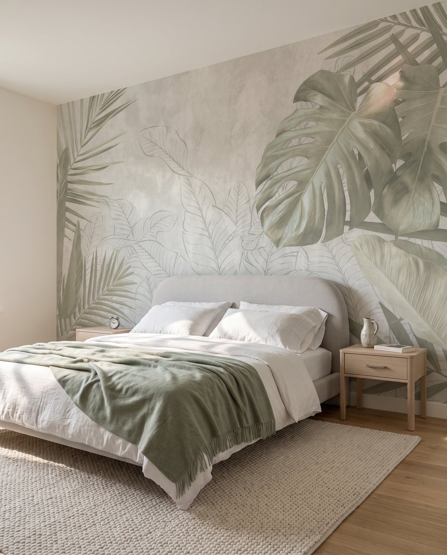 Tropical leaves, sketched — interior 3