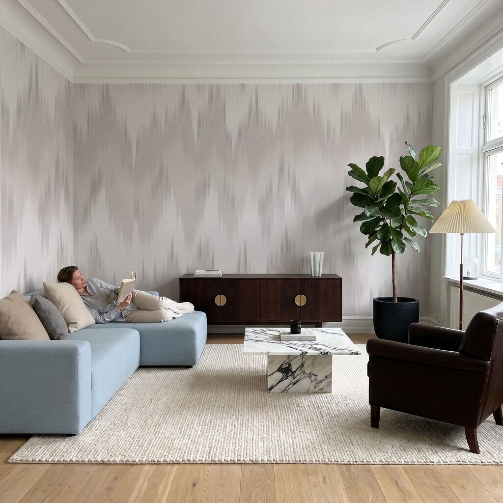 Watercolour Zigzags — interior 2