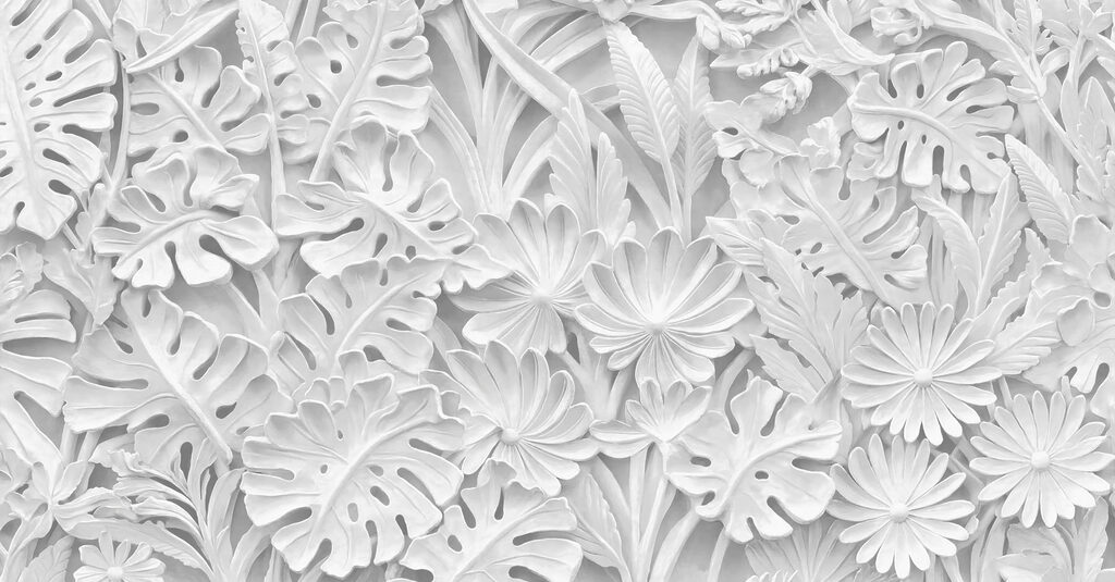 Carved Tropical Flowers — full design