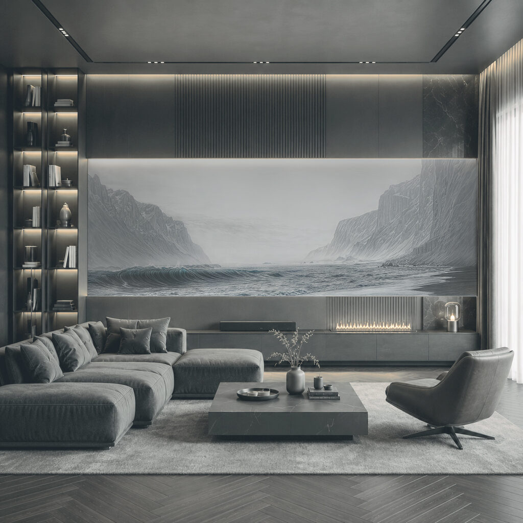 Mountains Meet the Sea in an interior