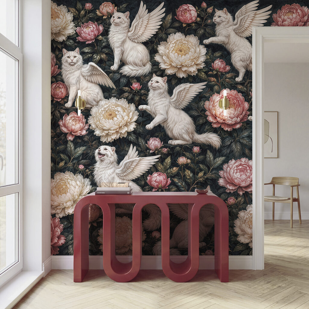 Winged Cat Garden in an interior