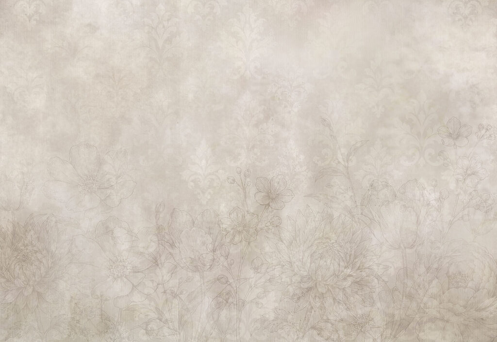 Faded Floral Texture — full design