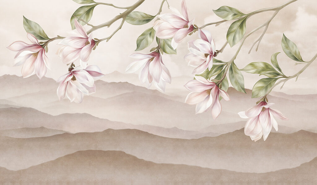 Magnolia Over Mountains — full design