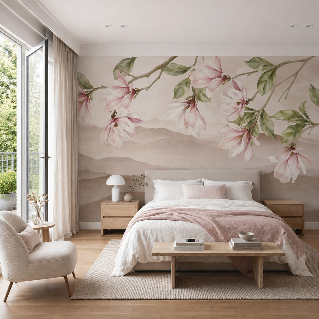 Magnolia Over Mountains in an interior