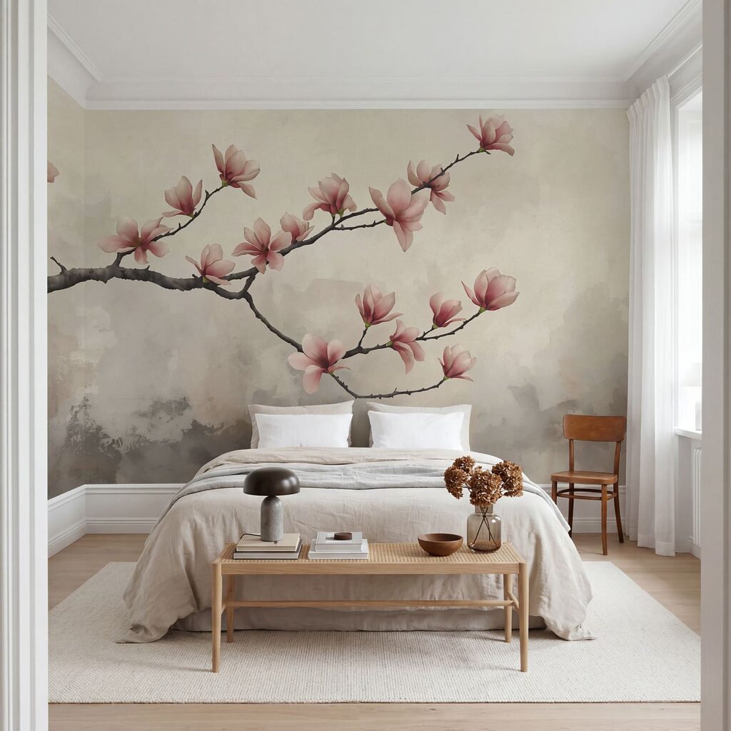 Magnolia in the Mist in an interior