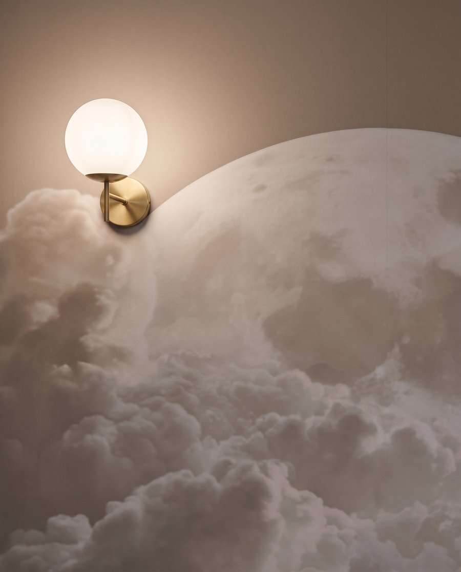 Moon Among Clouds — detail
