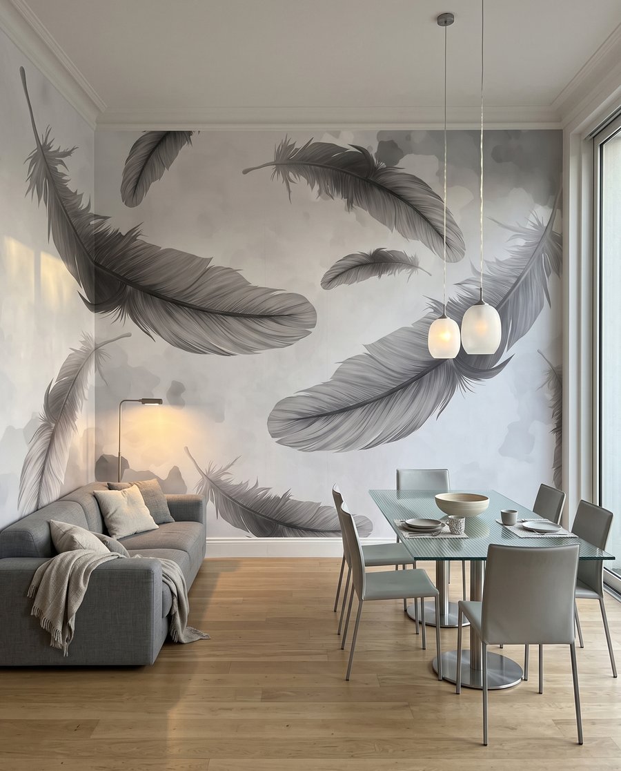 Feathers Adrift — interior 1