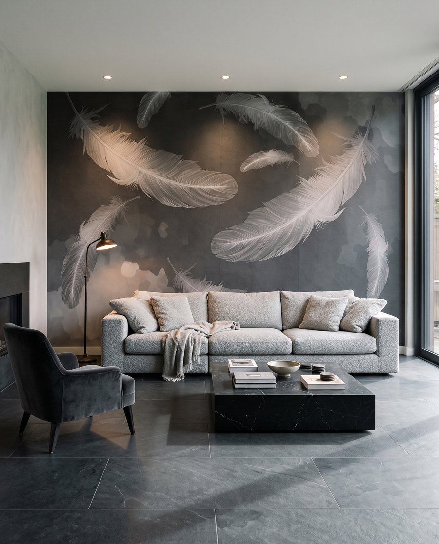Feathers Adrift — interior 1