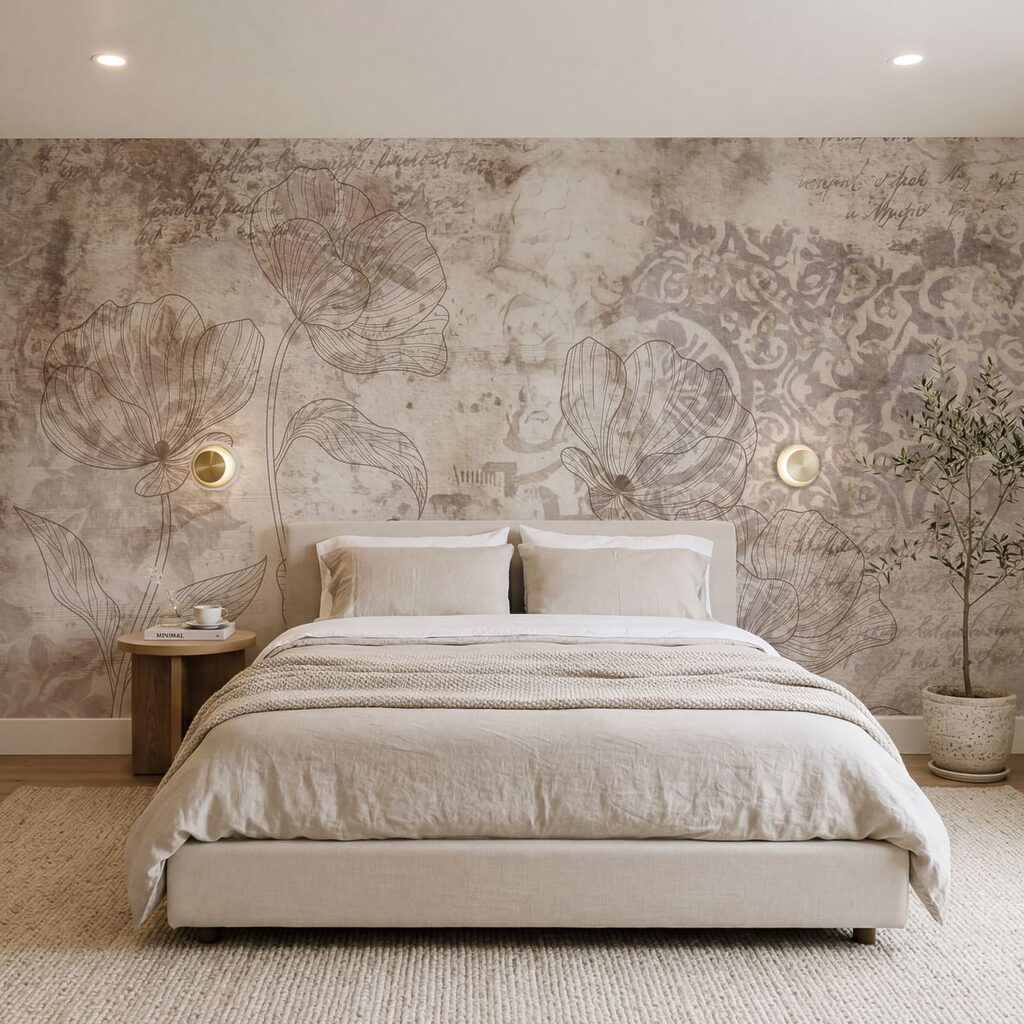 Faded Floral Scrollwork — interior 1